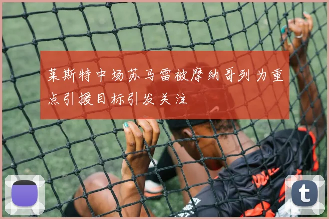 莱斯特中场苏马雷被摩纳哥列为重点引援目标引发关注